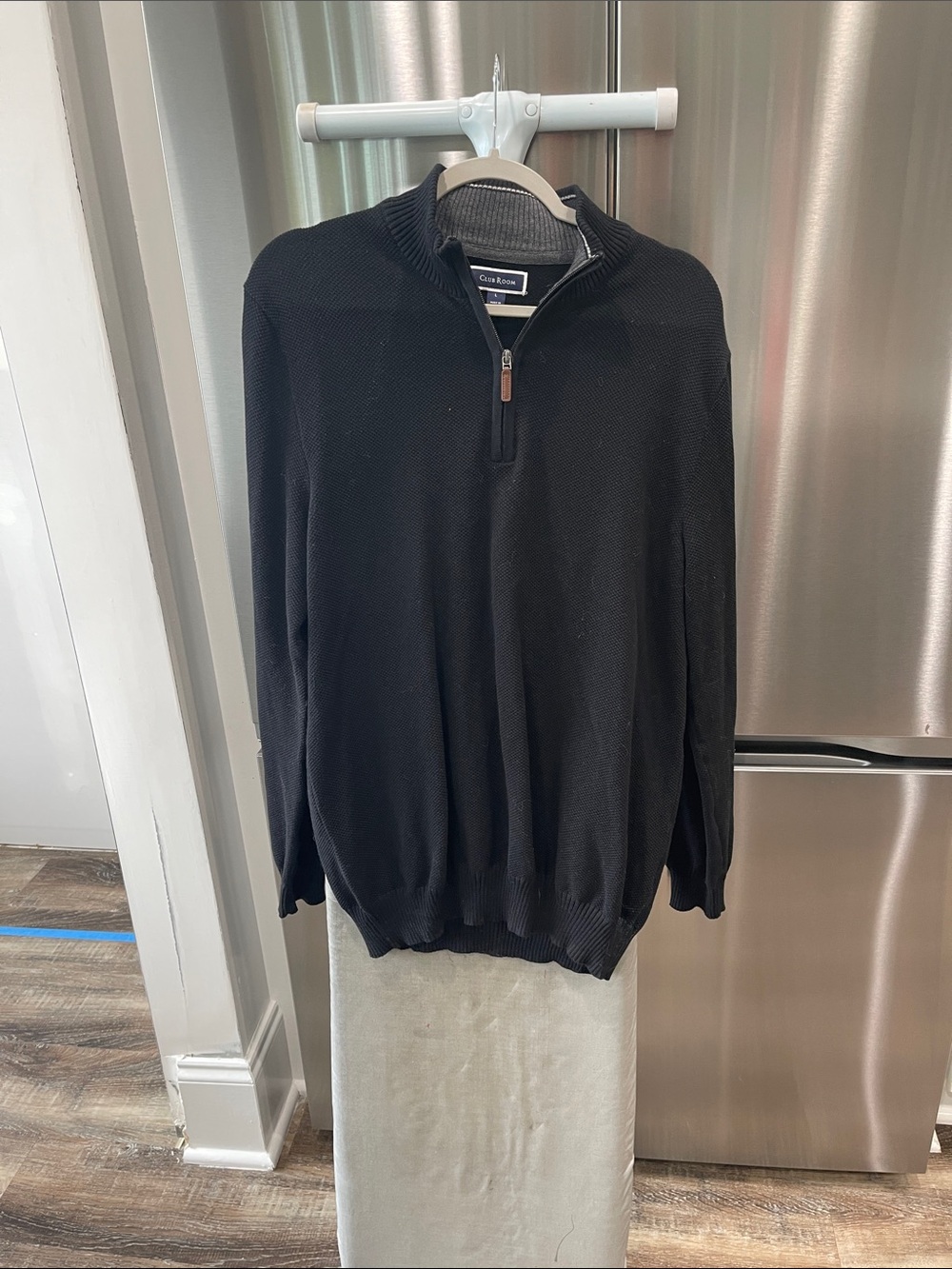 Club Room Black Half-Zip Pullover Sweater